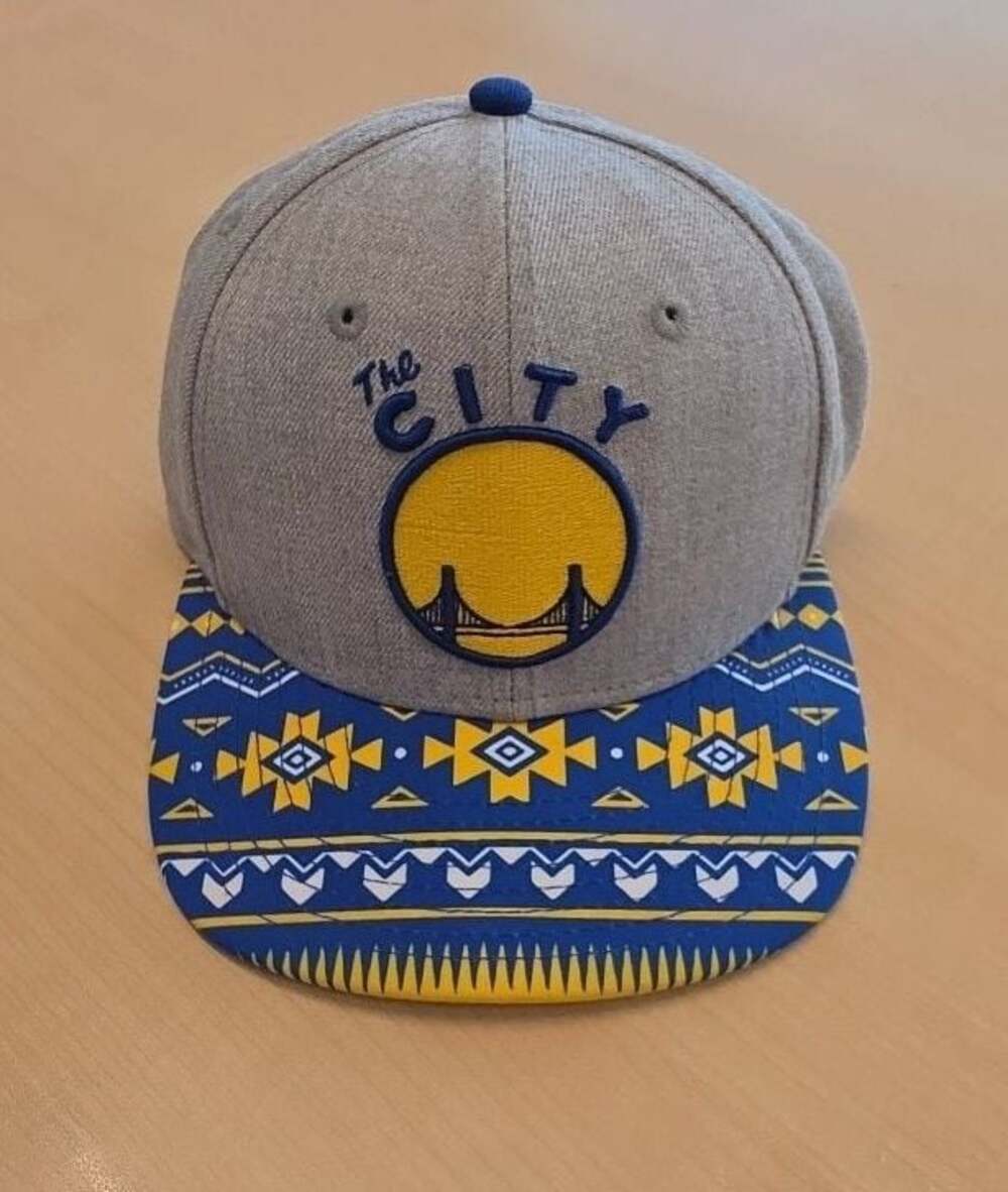 New Era 9Fifty Golden State Warriors 'The City' Snapback Hat Aztec Pattern Brim
